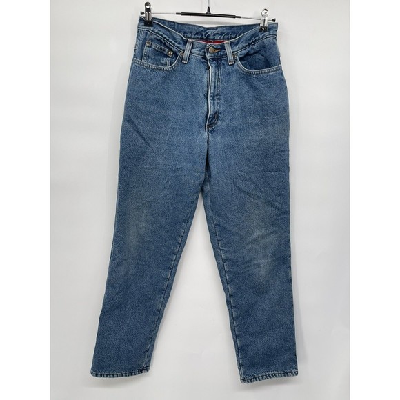 L.L. Bean Womens Fleece Lined Double L Relaxed Fit 100% Cotton‎ Jeans Size 10R - Picture 1 of 7
